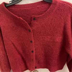 Ksubi Red Women's Cardigan Sweater
